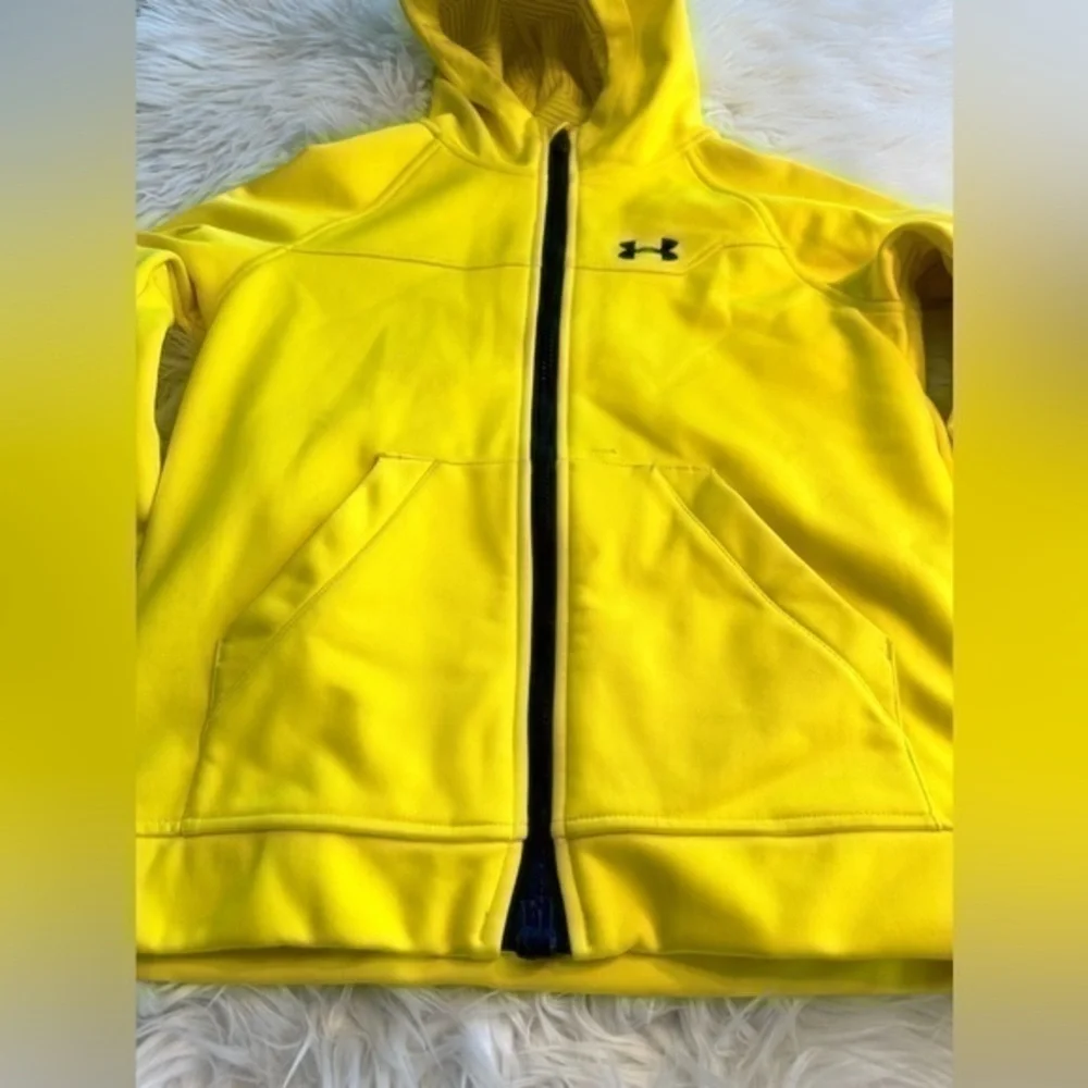 Under Armour UA ColdGear‎ Infrared Softshell Zip Jacket Yellow Boys Youth YXL